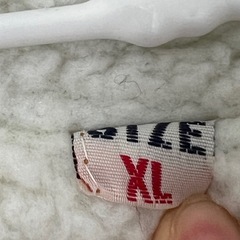 ボア襟付きデニムジャケット XLの画像