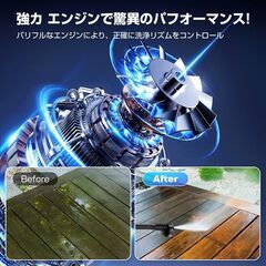 【新品】　61％オフ　コードレス高圧洗浄機の画像