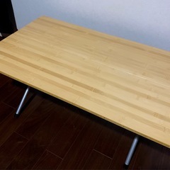 【希少 生産完了品】 snow peak LV-100T ワンアクション ローテーブル 竹 スノーピーク アウトドア テーブルの画像