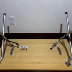 【希少 生産完了品】 snow peak LV-100T ワンアクション ローテーブル 竹 スノーピーク アウトドア テーブルの画像