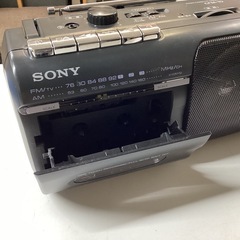 万代店 ソニー　ラジカセ　CFM-10 AM/FMラジオ　99年製の画像