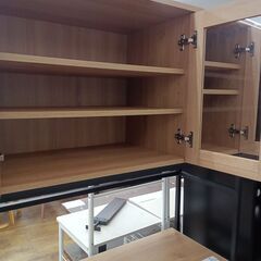 ★リユースのサカイ水戸店★レンジラックライトベージュH183.5×D39.5×W93.5クリーニング済みMT6691の画像