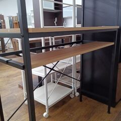 ★リユースのサカイ水戸店★レンジラックライトベージュH183.5×D39.5×W93.5クリーニング済みMT6691の画像