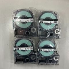 ☆未開封☆[TEPRA] テプラ用テープ【9mm】4個セット（白4）の画像