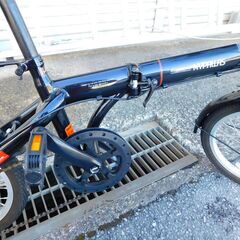 【JM922】 MYPALLAS マイパラス 折りたたみ自転車 自転車 折りたたみ 軽量 おりたたみ自転車 16インチ 前かご付きの画像