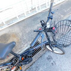 【JM922】 MYPALLAS マイパラス 折りたたみ自転車 自転車 折りたたみ 軽量 おりたたみ自転車 16インチ 前かご付きの画像