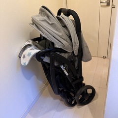 ☆格安☆ joie 2人乗りベビーカー カトージ レインカバー付き　使用期間半年　の画像