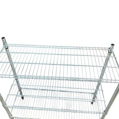 スチールラック 3段 メタルラック シルバーの画像