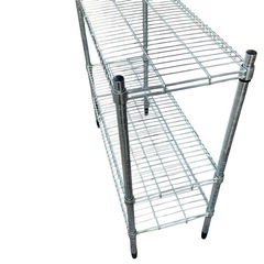 スチールラック 3段 メタルラック シルバーの画像