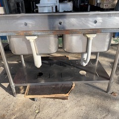 2槽シンク 1200x600x800(+150)の画像