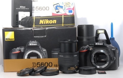 S数1443回 美品✨Nikon D5600 ダブルレンズ Bluetooth 美品✨Nikon