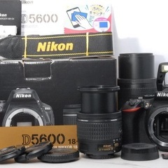 美品✨Nikon D5600 ダブルレンズ Bluetooth搭載ショット数1443回の画像