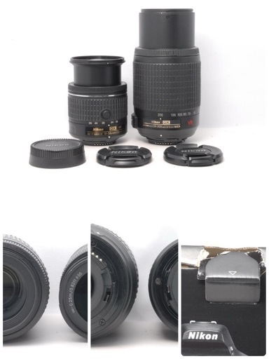 S数1443回 美品✨Nikon D5600 ダブルレンズ Bluetooth 美品✨Nikon D5600 ダブルレンズ Bluetooth搭載ショット数1443回 ベスト