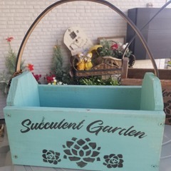 作家様　木製プランター　2個セット　中古の画像