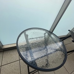 テラステーブル&イス2脚の画像