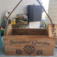 作家様　木製プランター　2個セット　中古の画像