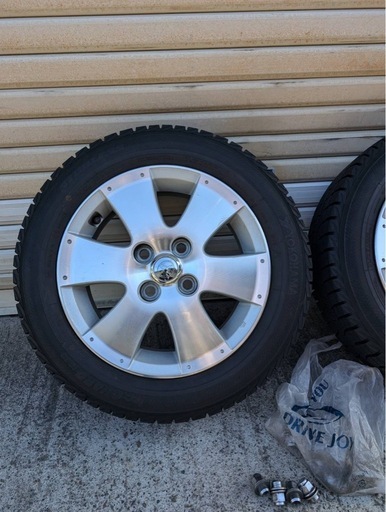 165/65R14 スタットレスタイヤ純正ホイールナット付　アクア　パッソ 