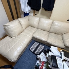 ニトリ・ソファ Ｌ字型 
ホワイトの画像