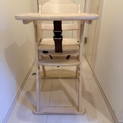 ☆無料☆ カトージ 木製ハイチェア CENA ステップ切り替え ナチュラル の画像