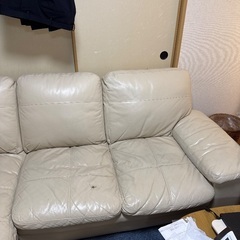 ニトリ・ソファ Ｌ字型 
ホワイトの画像