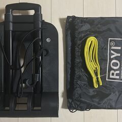 ROYI 黒 折りたたみキャリーカート 収納ケース付きの画像