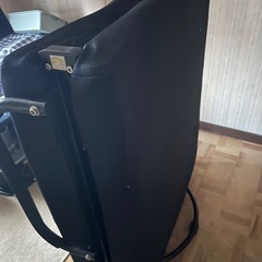 折りたたみベッド　ブラックの画像