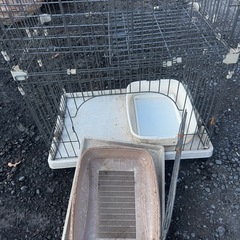 ペットケージ　組み立て3段の画像