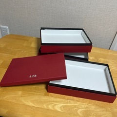 お重　3段　紙製　空き箱の画像