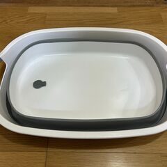 【鹿児島市リサイクルストアスターズ吉野店】【中古品】折りたたみ ペットバス 犬 猫 動物 お風呂 多機能 　グレーの画像