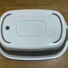 【鹿児島市リサイクルストアスターズ吉野店】【中古品】折りたたみ ペットバス 犬 猫 動物 お風呂 多機能 　グレーの画像