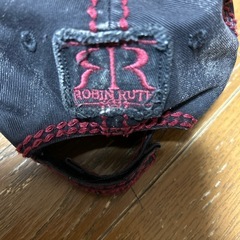 レディース　刺繍 ダメージキャップ ネイビーの画像