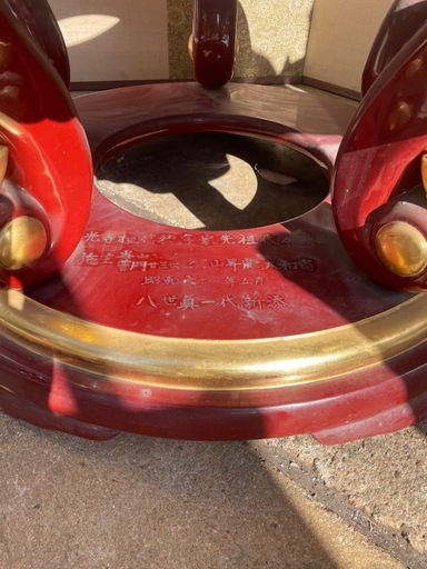 希少 太光寺 りん台 漆塗/金箔 大型仏具 最高 寺院仏具 伝統仏具 おり