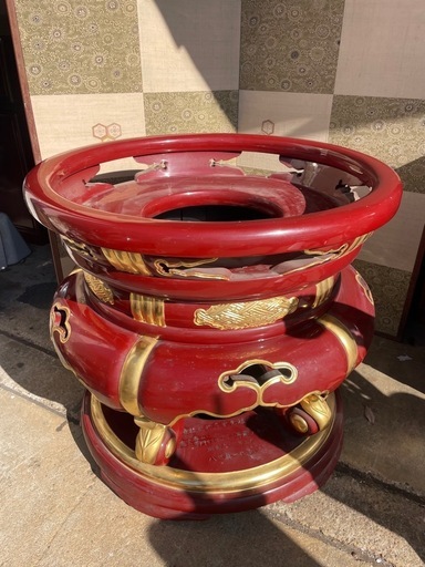希少 太光寺 りん台 漆塗/金箔 大型仏具 最高 寺院仏具 伝統仏具