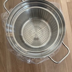 【未使用】寸胴鍋/直径24cm  コランダー　セットの画像