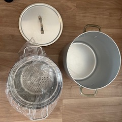 【未使用】寸胴鍋/直径24cm  コランダー　セットの画像