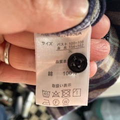 チェックワンピースの画像