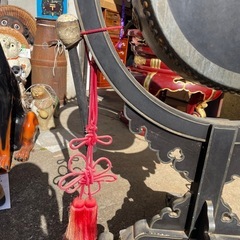 太鼓正製 雅楽 火焔太鼓 毛彫金具 寺院仏具 鳴物 仏教美術　撥房付の画像