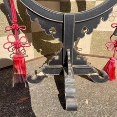 太鼓正製 雅楽 火焔太鼓 毛彫金具 寺院仏具 鳴物 仏教美術　撥房付の画像