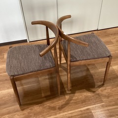 ダイニングチェア2脚セット【町田市再生家具】252661の画像