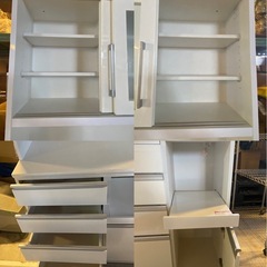 ※　キッチンボード　NITORI ニトリ　RESUME レジューム　90TG-S-WHの画像