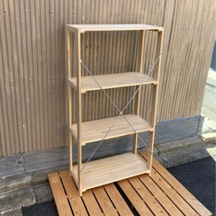 パイン材4段ラック①の画像