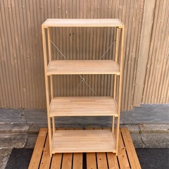 パイン材4段ラック①の画像