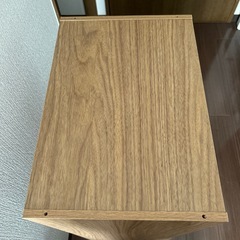 3段カラーボックス 木目調の画像