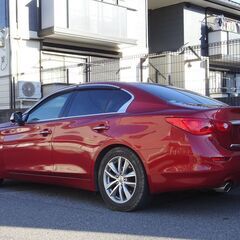 即乗りＯＫ 車検9年6月 スカイライン 350GT ハイブリッド タイプP エマージェンシーブレーキ レーダークルーズ ナビ フルセグTV Bluetooth アラウンドビューモニター インテリキー 黒本革シート シートヒーター LEDライト LEDフォグ ETCの画像