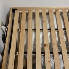 【急ぎ】ニトリ　すのこ　檜　シングルベッド　フレーム　本体の画像