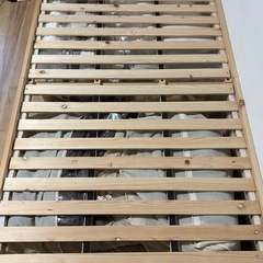 【急ぎ】ニトリ　すのこ　檜　シングルベッド　フレーム　本体の画像