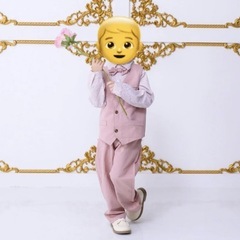 キッズ　フォーマルスーツ 3点セット ピンク ベスト シャツ パンツ 110cmの画像