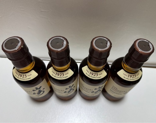 【新品未開封】ウイスキー山崎 白州180ml 各４本セット 合計8本 新品未開封】ウイスキー山崎 白州180ml 各4本セット 合計8本