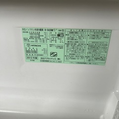 日立　冷蔵庫　2012 HITACHI 415L 自動製氷　使えます。の画像