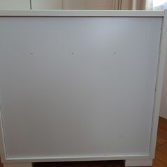 【取りに来て頂ける方限定】チェスト・ホワイト(82×40×80）の画像